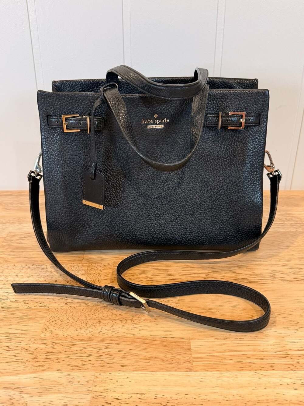 Kate Spade Holden Street Lanie Pebbled Leather Satchel